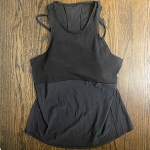 Mesh lulu lemon tank top built in bra